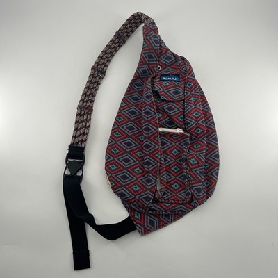 KAVU Rope Sling Bag Limited Edition Aztec Tribal Crossbody Backpack Cotton