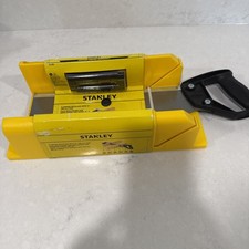 Stanley Angled Cut Miter Box w/ Back Saw High...