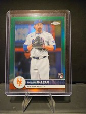 2026 Topps Series 1 Flagship Nolan McLean RC Chrome Green Refractor /99