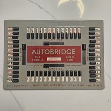 Vintage Auto-Bridge: Play It Yourself Bridge Game 1957 Complete  Instructions