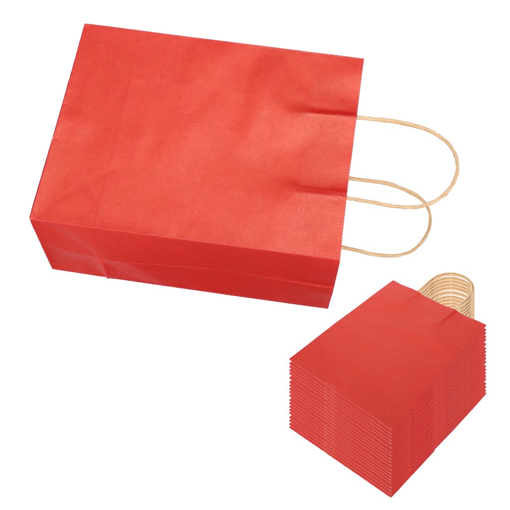 ✿ EcoFriendly Portable Kraft Paper Bag Shop Clothes Packaging Gift Bag M 21x11