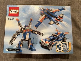 LEGO Creator 31008 Thunder Wings NEW 3-in-1 Jet Airplane Roadster Car Robot Mech