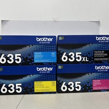 Brother TN635 - XL Black, Cyan, Magenta, Yellow - 4PK Toner Set
