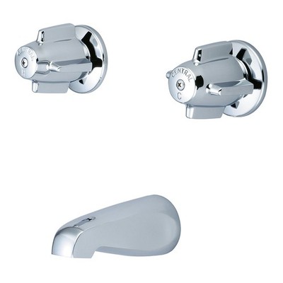 Central Brass 0808-Z Double Handle Tub Faucet Trim - Chrome