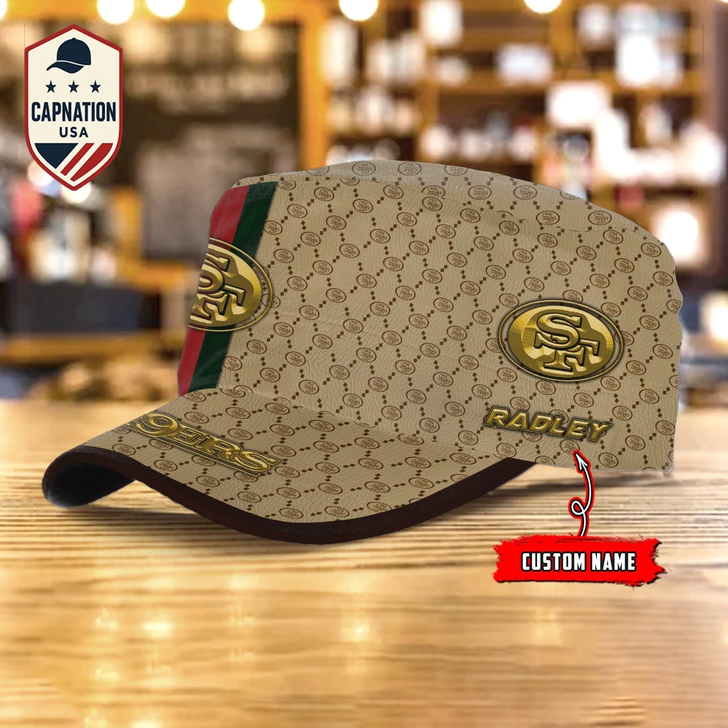 San-Francisco-49ers Military Cap Custom Name Football football Sports Hat For Men