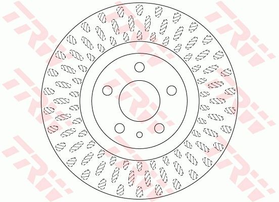 2X TRW Bremsscheibe DF6522 Passend FüR Fiat-image
