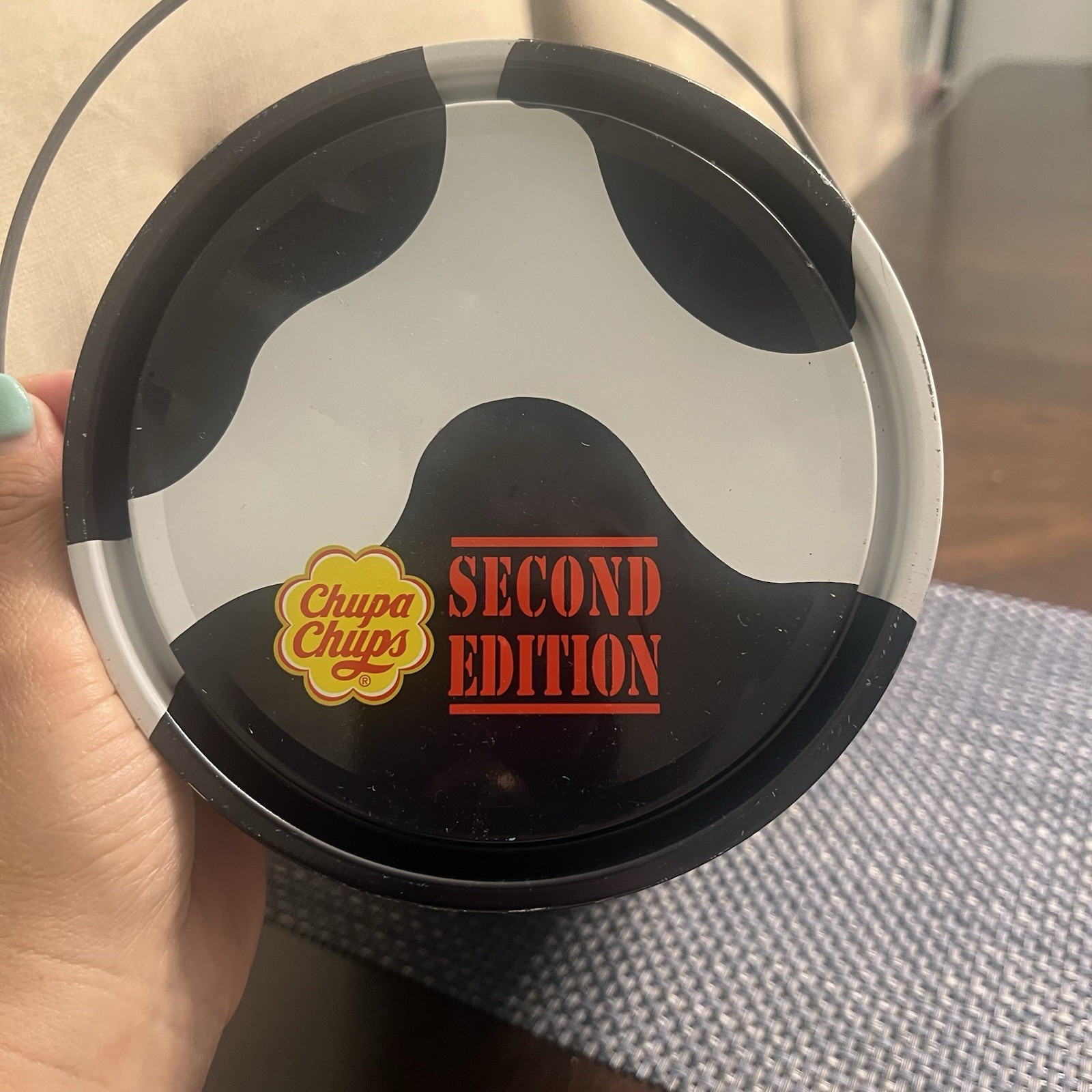 Pair Chupa Chups Ice Cream Lollipop Milk Jug Pail Tins 1st & 2nd Editions