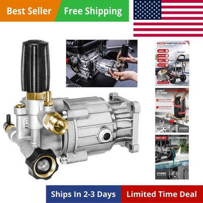 #ad Pressure Washer Pump 3 4quot; Shaft 3400PSI 2.5GPM Horizontal Power Washer Pum... $127.26