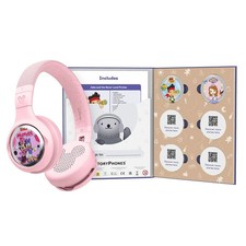 Disney StoryPhones Kids Bluetooth Headphones Bundle, Pink  StoryBook