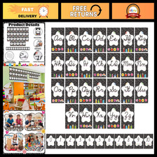 37 Pcs Cursive Alphabet Line Set for Classroom Decor - ABC Number Posters  Bull