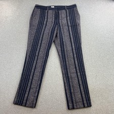 Tory Burch Pants Womens 8 Navy Blue Striped Tailored Trouser Dressy Work