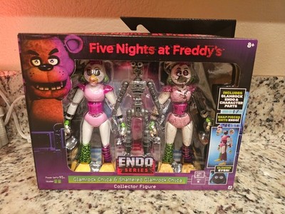 Jazwares FNAF ENDO SERIES Wave 3 Shattered Chica & Glamrock Chica New In Box