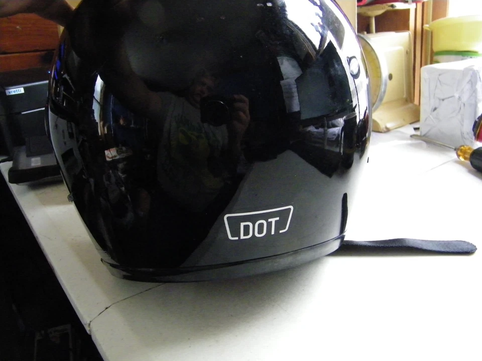 Harley Davidson Jet DOT Gloss Black with Bag Motorcycle Helmet Size XXL - Image 3 of 4