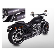 Miller Slip-On Mufflers, Destiny. Euro 5. Matte Black Softail M8: FLSL 2021...
