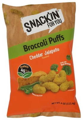 Snack'In For You Cheddar Jalapeno Broccoli Puffs 4 Oz