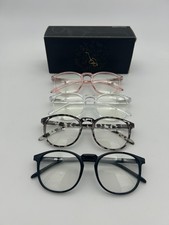 4 Pack Blue Light Blocking Glasses 0.0 Computer Gaming UV400 Anti-Glare Unisex