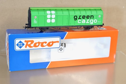 ROCO 47456 SJ GRÜN CARGO SCHIEBETÜR GÜTERWAGEN 901-1 NEUWERTIG VERPACKT | Zustand: New