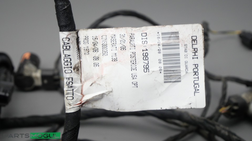 2003-2008 Maserati Quattroporte Rear Bumper Parking Sensor Wiring Harness 199795