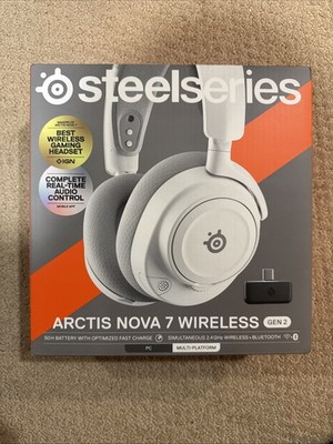 SteelSeries Arctis Nova 7 Wireless Gen 2 Gaming Headset - White NEW SEALED