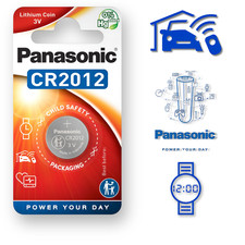2012 CR2012 PANASONIC Batteries 3V Lithium Coin Cell DL2012 *EXPIRY 01/2034*