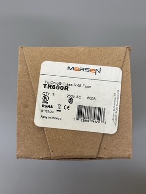 New Mersen TR600R 600 Amp 250 Volt Dual Element Class RK5 Fuse 