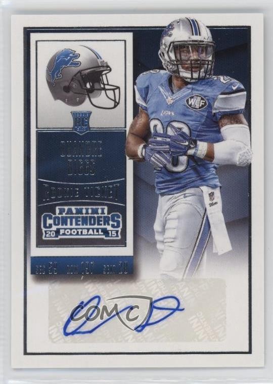 2015 Panini Contenders Rookie Ticket Quandre Diggs #257 Rookie Auto RC 11ng