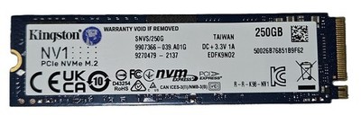 Kingston NV1 500GB PCIe NVMe M.2 Internal SSD (SNVS/500G)