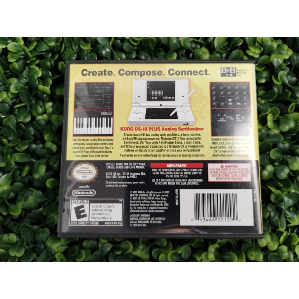 Korg DS 10 Plus Synthesizer Nintendo DS Game Cartridge w/ Box and Manual - Image 2 of 4