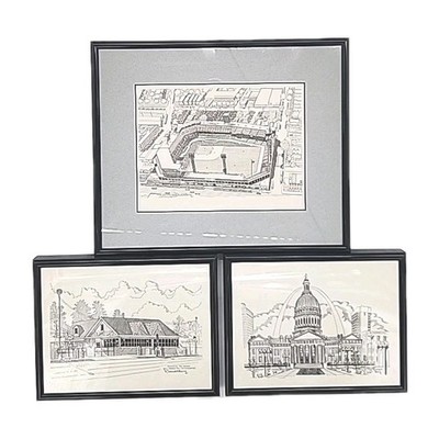 Richard E Long Framed Prints Ted Drew's / Old Court House / Sportman's Park