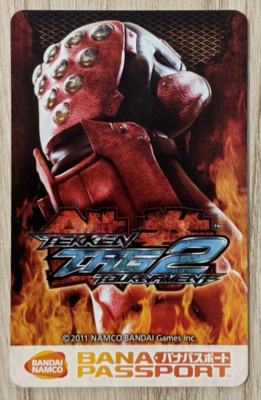 SHIPS FROM USA Unused Bandai Namco BANAPASSPORT Card Tekken Tag