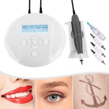 Permanent Makeup Machine Kits Tattoo Pen Gun Eyebrow Microblading with 5 Needles