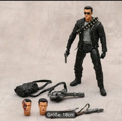 18cm Arnold Schwarzenegger  Terminator 2 T-800 Tag der Abrechnung Figur Statue