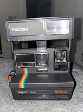  CLASSIC Polaroid Supercolor Camera 635 CL Rainbow Stripe 600 w/o box