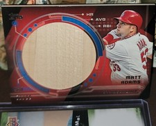 Matt Adams St Louis Cardinals Bat Relic Card #01/99