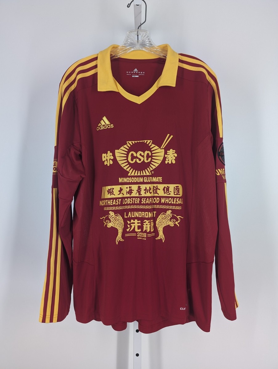 Chinatown Soccer Club NYC NWT LS Jersey Supreme Streetwear Adidas L NYC  Fung Wah