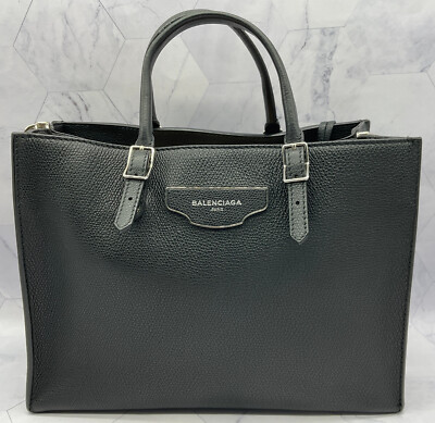 ペーパー ジップアラウンド A6 BALENCIAGA ハンドバッグ BALENCIAGA Grained Calfskin Papier A6 Side Zip Tote Hand bag Open