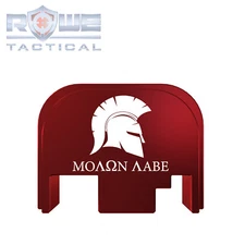 Rowe Tactical Rear Slide Cover Plate for Glock Gen 1-4 - Red - Molan Labe II