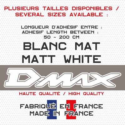D-Max - Aufkleber Sticker Vinyl selbstklebend weiß matt