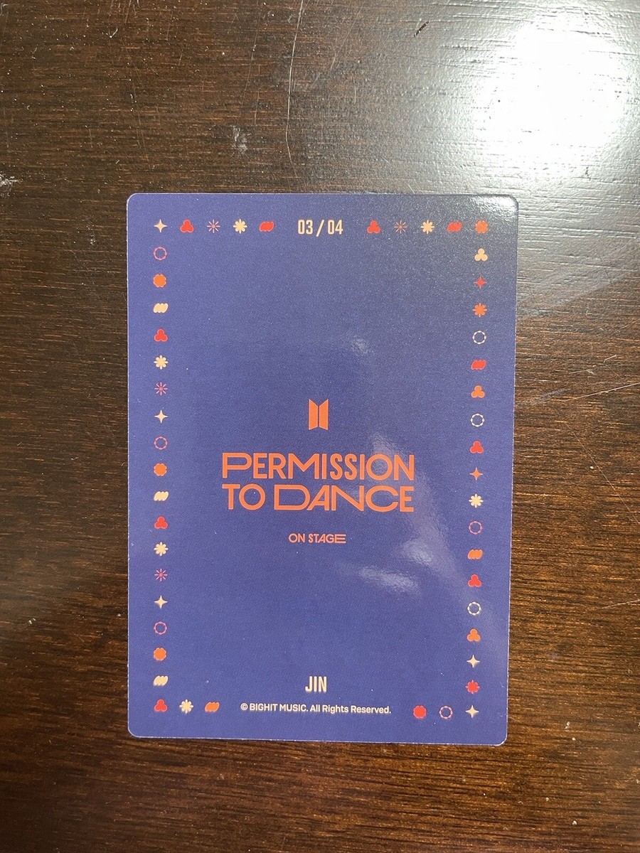 BTS JIN SEOKJIN PERMISSION TO DANCE PTD LAS VEGAS LV MINI