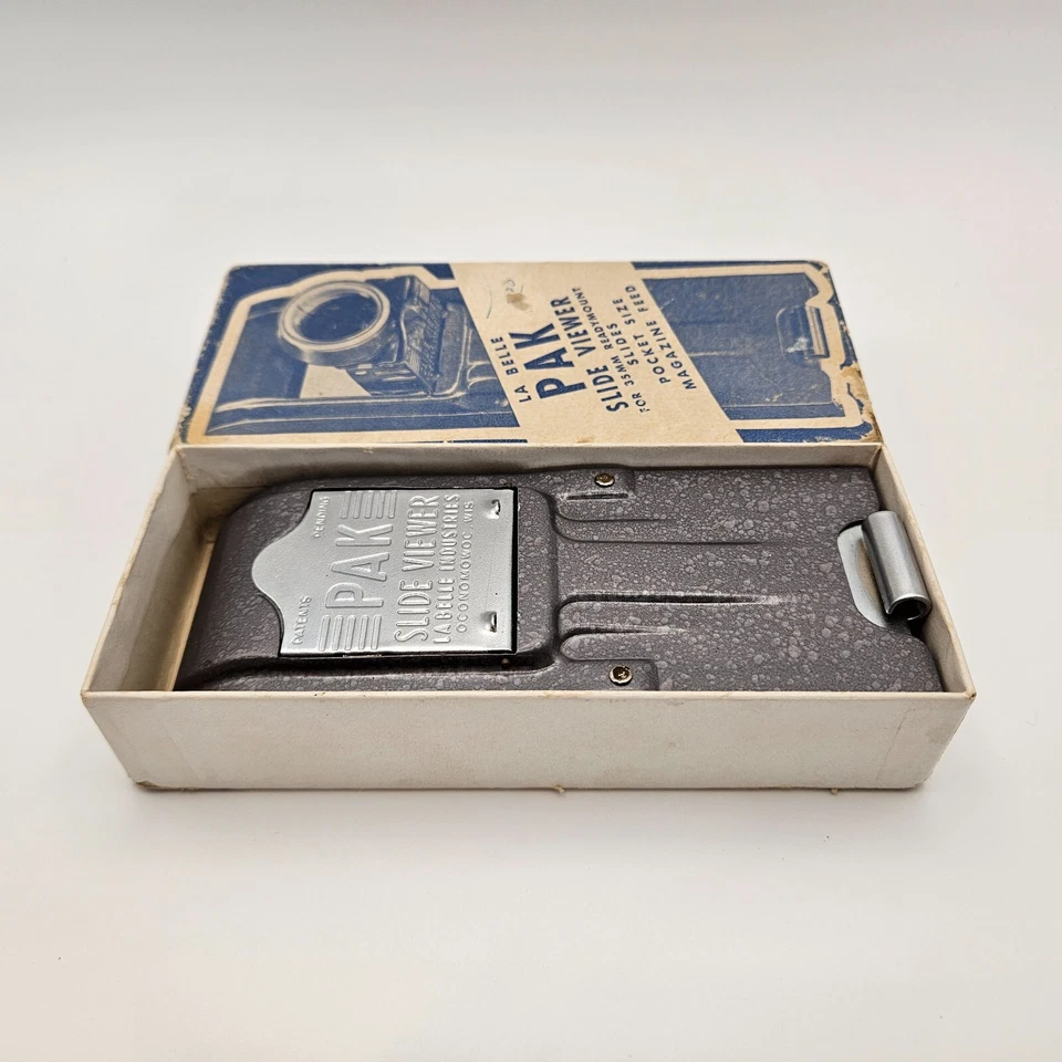 Visor de diapositivas vintage años 60 La Belle PAK 35mm excelente coleccionable, caja original Foto 4 de 4