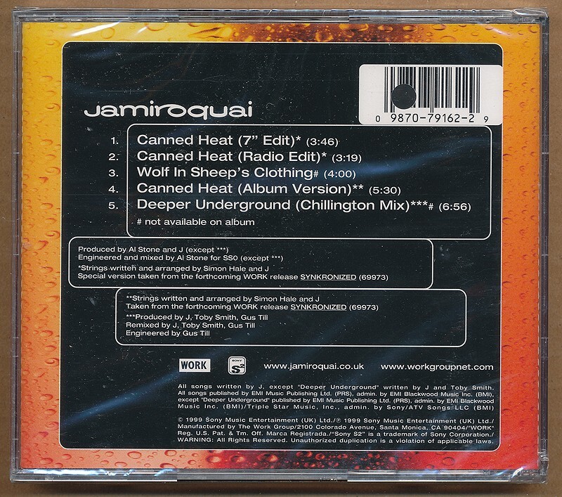 Jamiroquai - Canned Heat RARE out of print CD maxi-single (SEALED