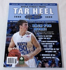 2008-2009 UNC North Carolina basketball ~Maple Street Press TAR HEEL TIP-OFF