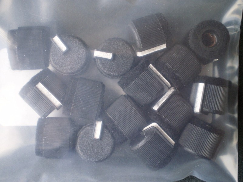 Set of Rotary Knobs (16) for Moog Prodigy Synthesizer OEM New Old Stock Parts