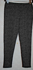 Copper Key Girls Leggings Jeggings Pants Size Medium Gray w/ Black Flocking NWOT