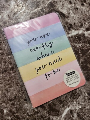Craftsmart Inspirational Notebook ''You Are Exactly Where You Need To Be''