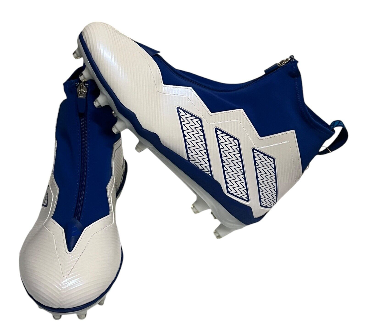 adidas Nasty 2.0 Football Cleats GV8307 White Blue Men’s US 15 New No Box Adidas Nasty 2.0 Football Cleats White Royal Blue GV8307  main image 3