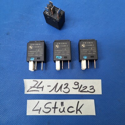 BMW E90 E91 E92 E93 Z4 E85 E86 Wechsler Relais 4 Stück schwarz 6919113