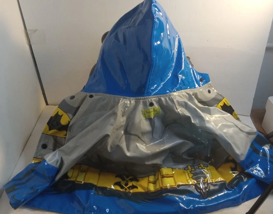 DC Comic Batman Impermeable con Capa por Western Chief Talla s10/2T Foto 2 de 4