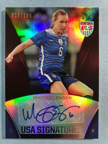 2015 PANINI USA SOCCER WHITNEY ENGEN AUTO ED #19/199