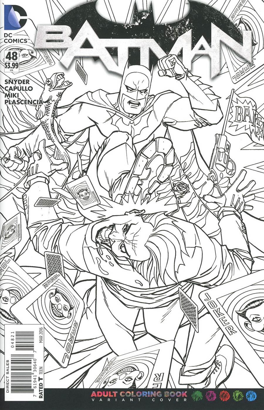 Batman #48 (Adult Coloring Book Variant Cover) Value - GoCollect